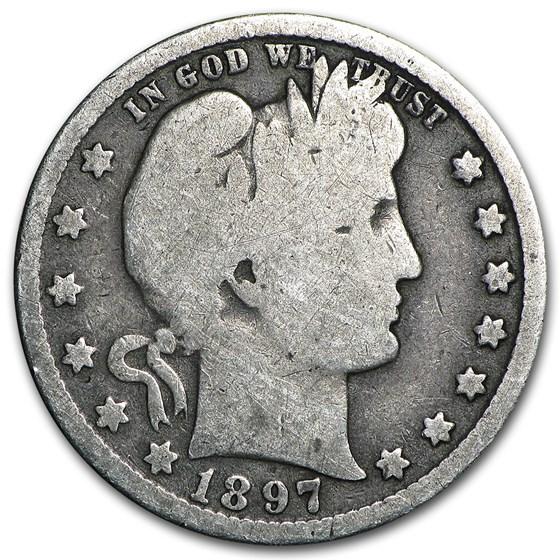 1897-O Barber Quarter Good 1897-O Barber Quarter Good